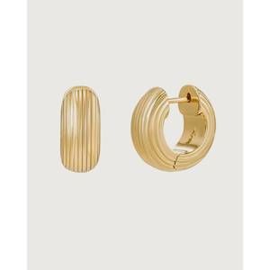NEW MOD + JO women's riley hoop earrings in gold